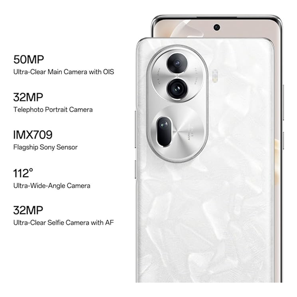 Buy OPPO Reno11 Pro 5G (12 GB RAM, 256 GB) Pearl White Mobile Phone - Vasanth and Co